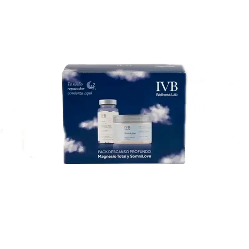 Ivb Wellness Lab Pack Descanso Profundo, Magnesio total, 60 cápsulas + SomniLove, 180 gr