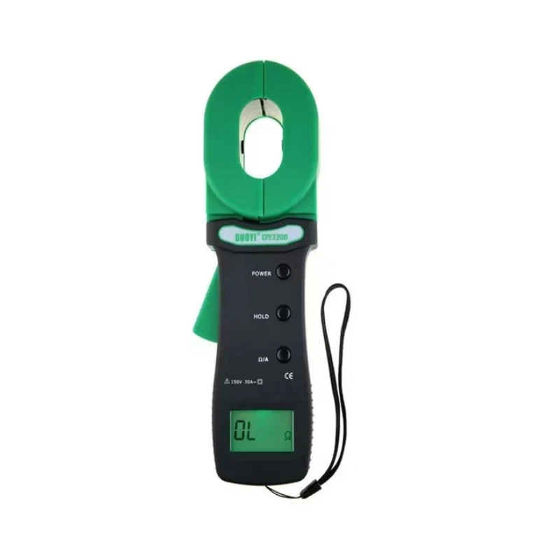 DY2100 Clamp Ground Resistance Tester Earth Tester Digital Display Leakage Current Detector Ture RMS Data Upload