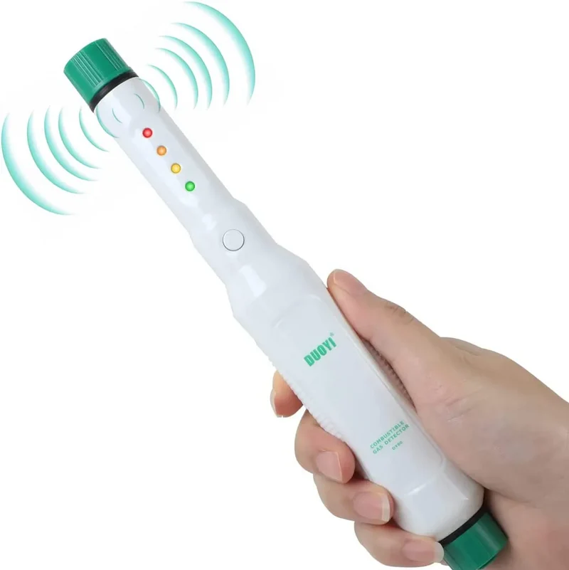 DUOYI dy80 Gas Leak Detector Portable Natural Gas Detector, Streamlined Propane Detector with Sound & Indicator Light Compatible for Natural Gas, Methane & Butane