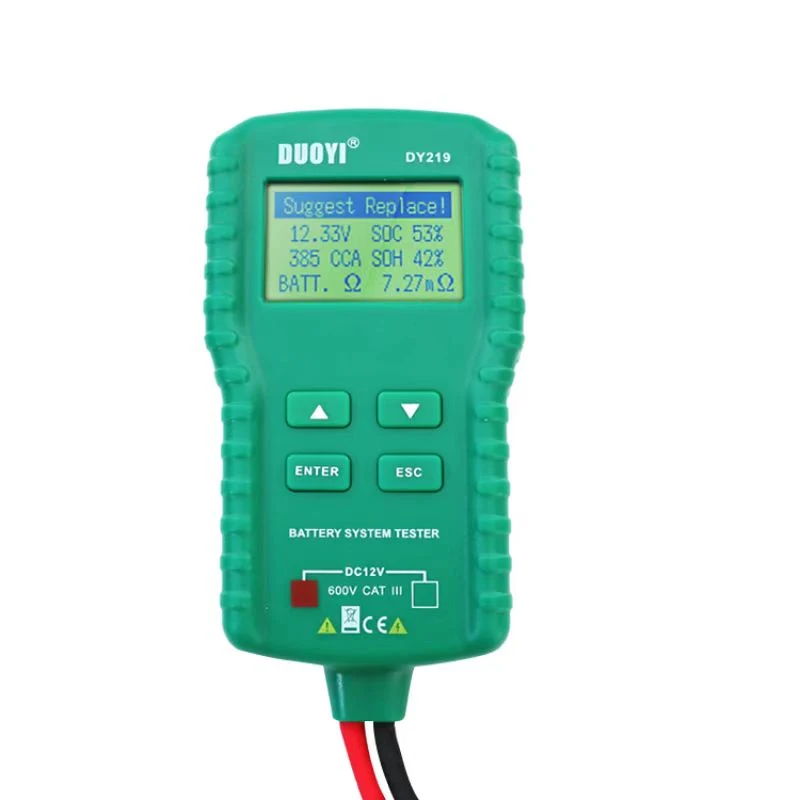 DUOYI dy219 12V Car Battery Tester, 100-1700 CCA Load Tester