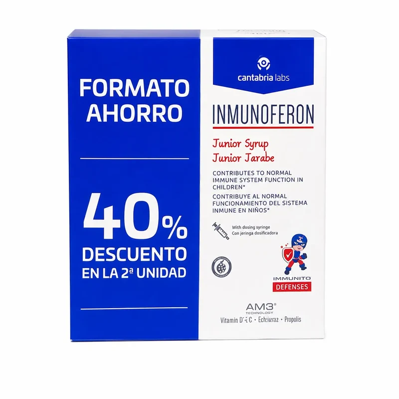 Inmunoferon Defensas Jarabe Junior 150 ml, pack 2