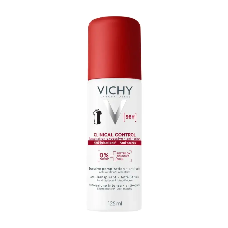 Vichy Clinical Control 96h Mujer Antitranspirante Spray, 125 ml