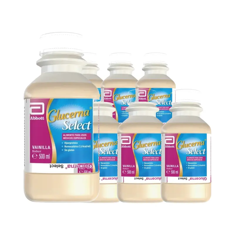 Glucerna Select 8 R.T.H. Vainilla, 8 X 500 Ml