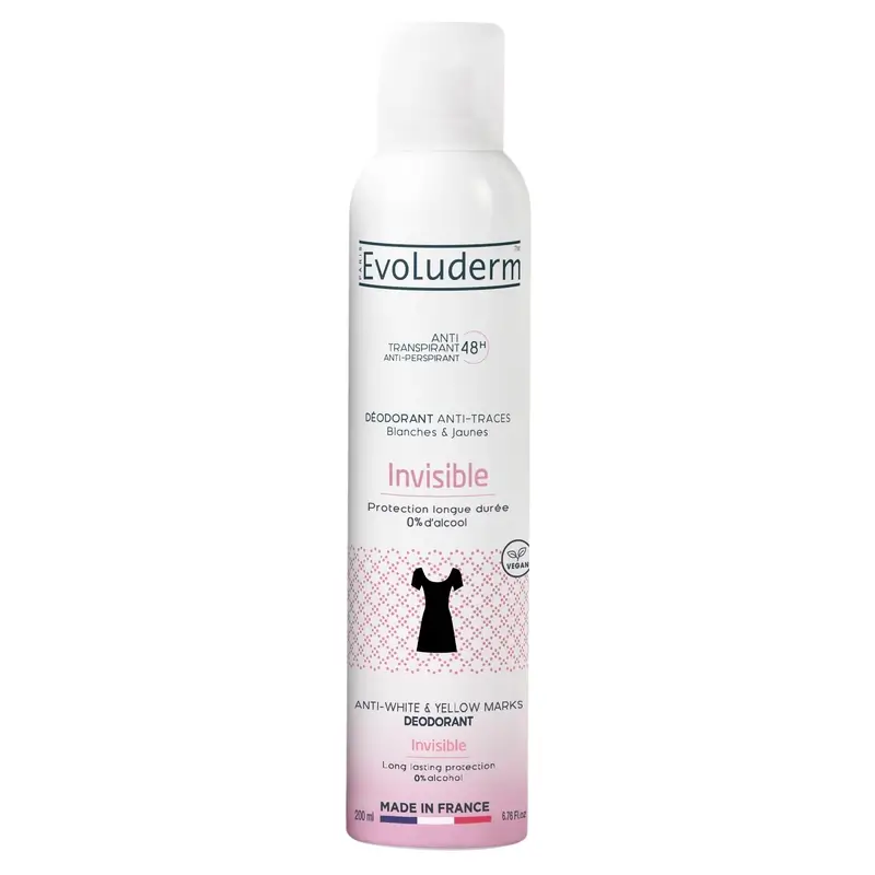Evoluderm Desodorante Anti Marcas Blancas Y Amarillas 48H, 200 ml