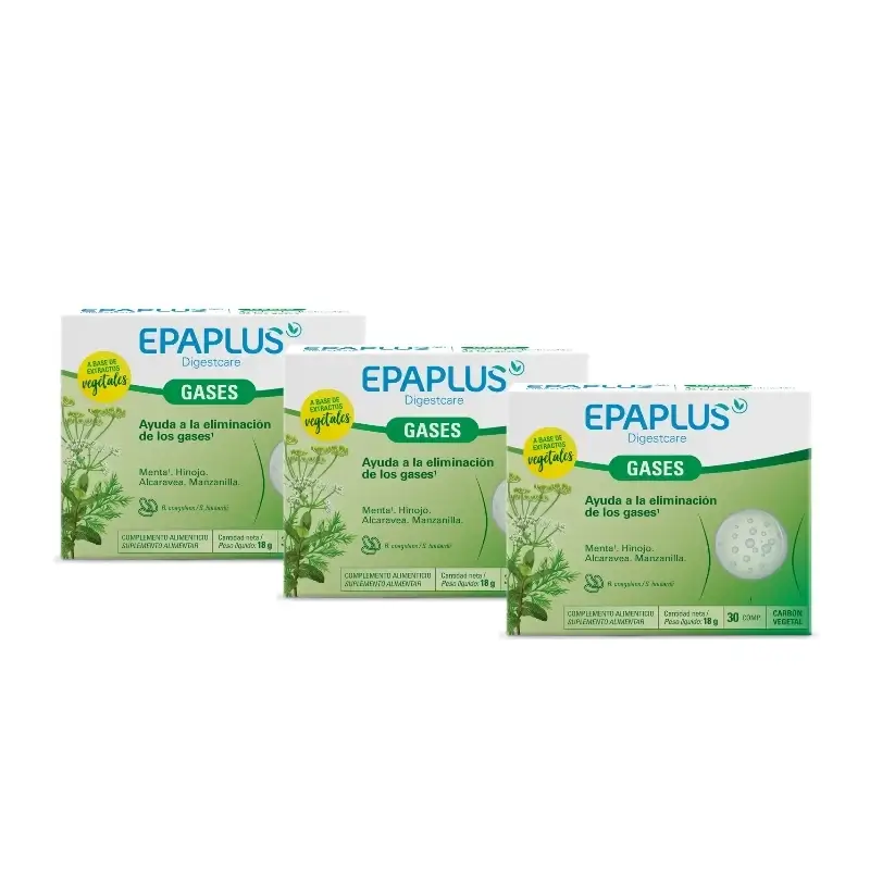 Epaplus Digestcare Gases 30 Comp, Pack 3