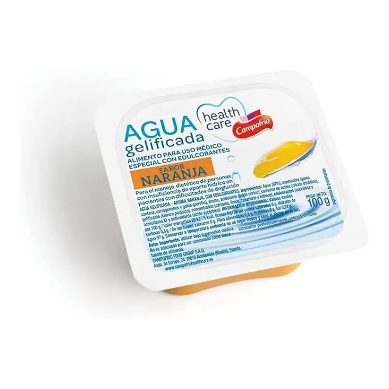 Health Care Campofrio Agua Gelificada Naranja 100 gr x 12 unidades