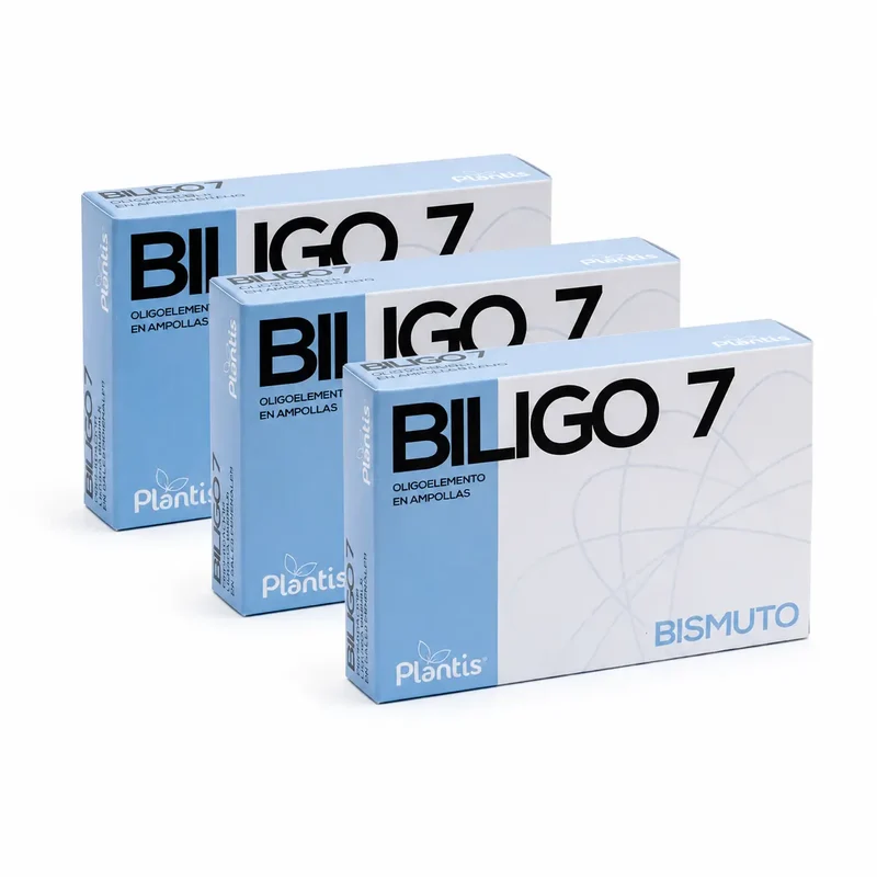 Plantis Biligo 7 Bismuto 20 Ampollas X 2 Ml , pack 3