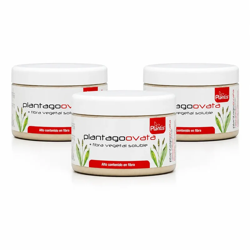 Plantis Plantago Ovata En Tarro , 180 Gr , pack 3