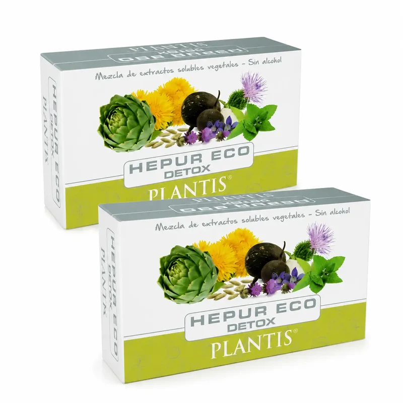 Plantis Hepur Eco Detox 20 Ampollas X 10 Ml , pack 2