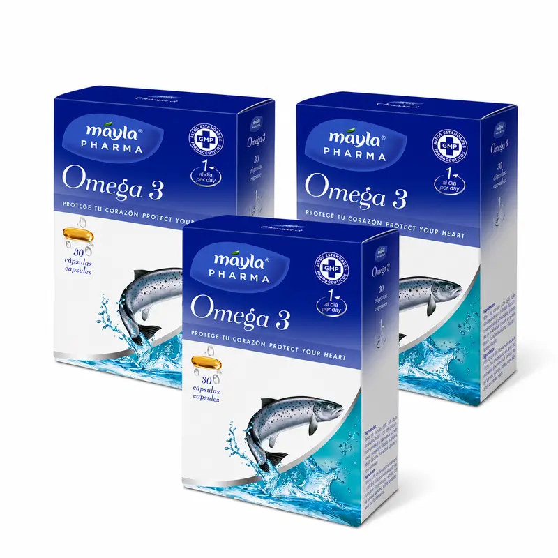 Mayla Pharma Omega 3, Pack 3 x 30 cápsulas