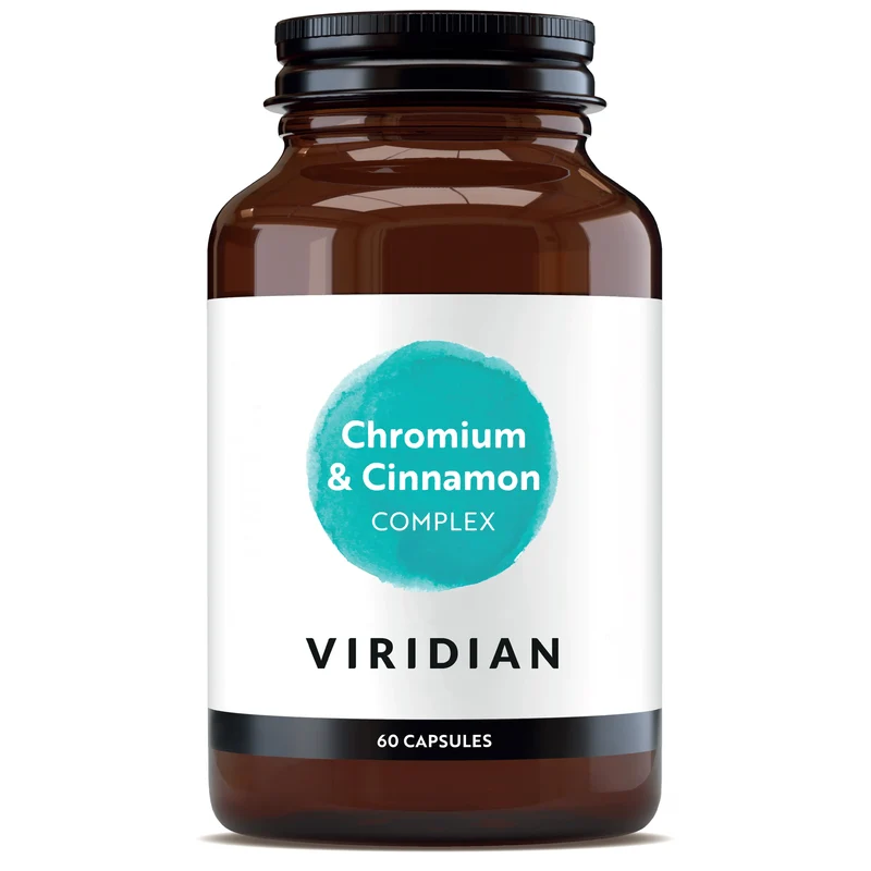 Viridian Complejo Cromo Y Canela, 60 cápsulas