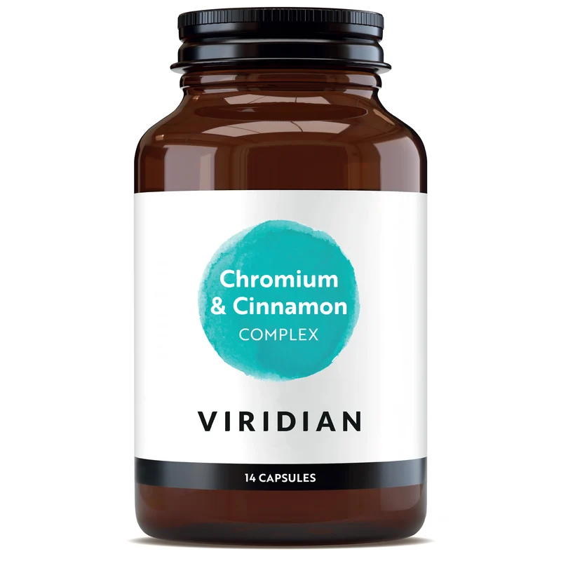 Viridian Complejo Cromo Y Canela, 14 cápsulas