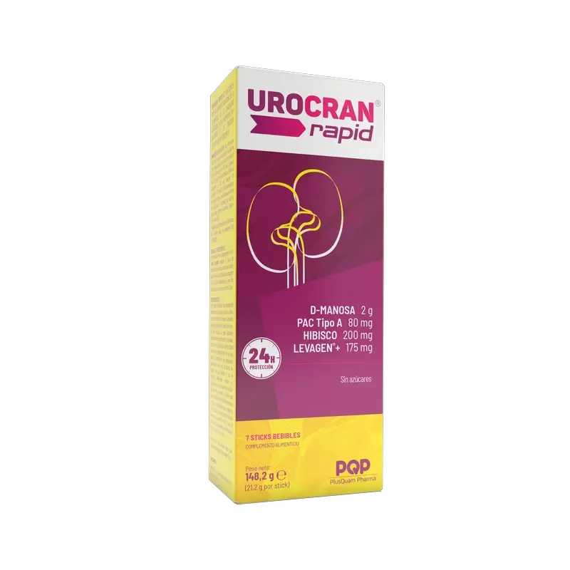 Urocran Rapid 7 Sticks Bebibles, 20 ml