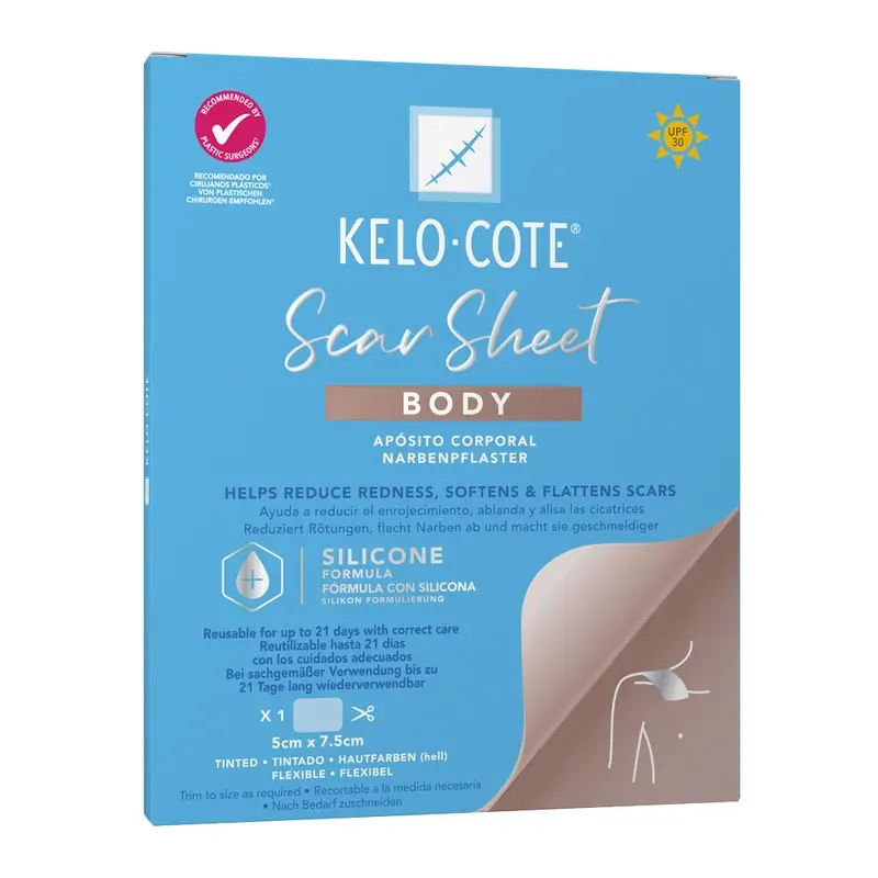 Kelo-Cote Apósito Corporal Reductor Cicatrices 5X7,5Cm, 1Ud