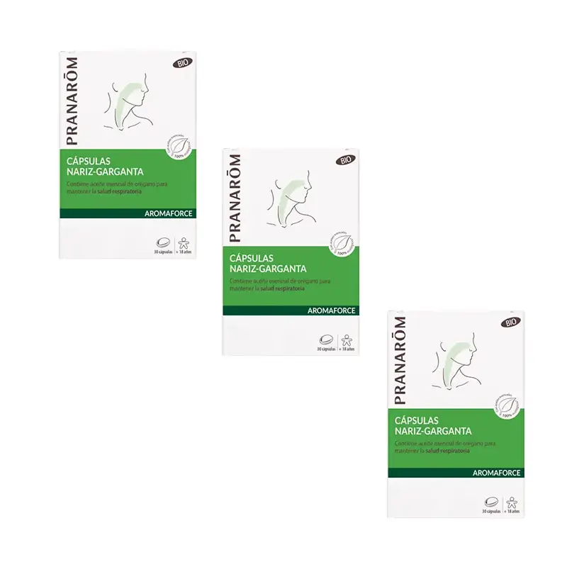 Pranarôm Aromaforce Nariz-Garganta, 3X30 Cápsulas
