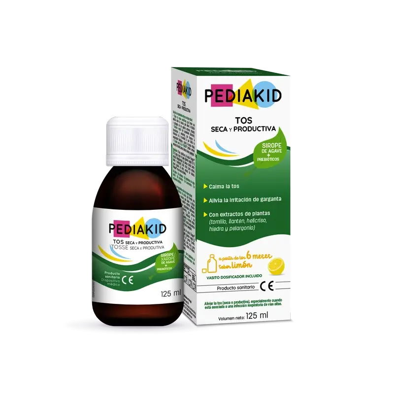 Pediakid Jarabe Limón Tos Seca Y Productiva 125Ml