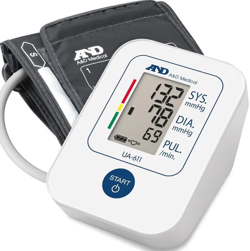 A&D Medical Tensiómetro de Brazo digital, medición precisa de la presión arterial y el pulso, validado clinicamente – UA-611