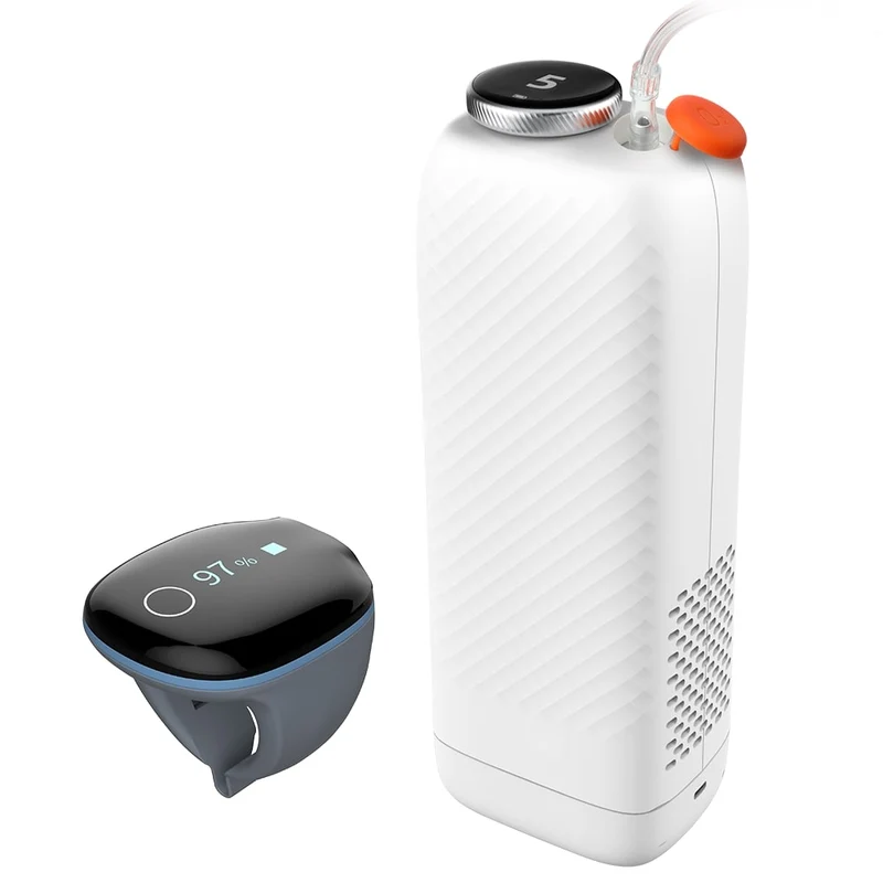 Concentrador de O2 portátil + anillo de O2