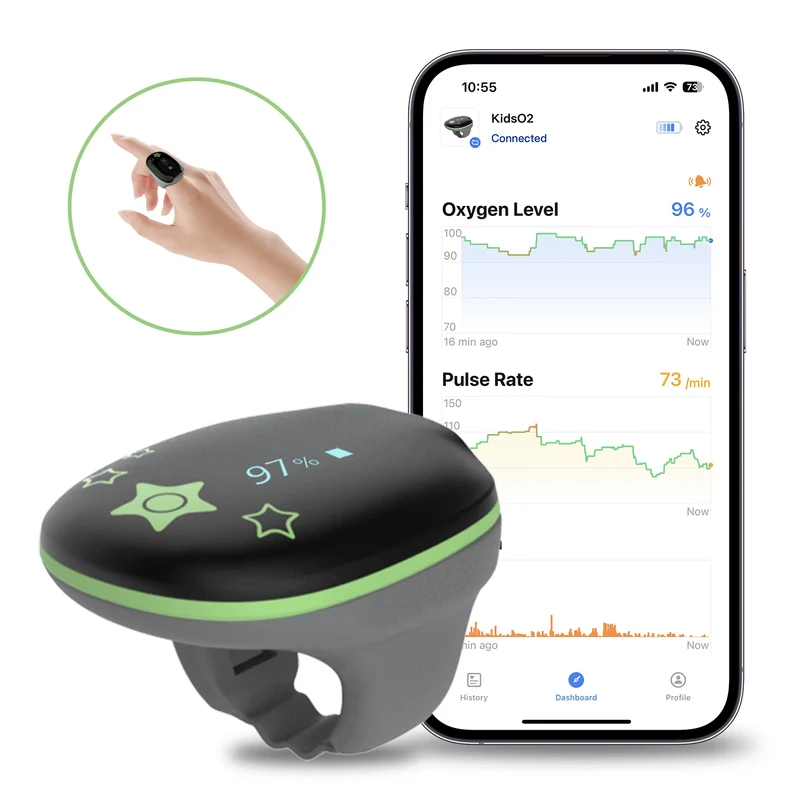 Monitor de oxígeno para dedos pequeños