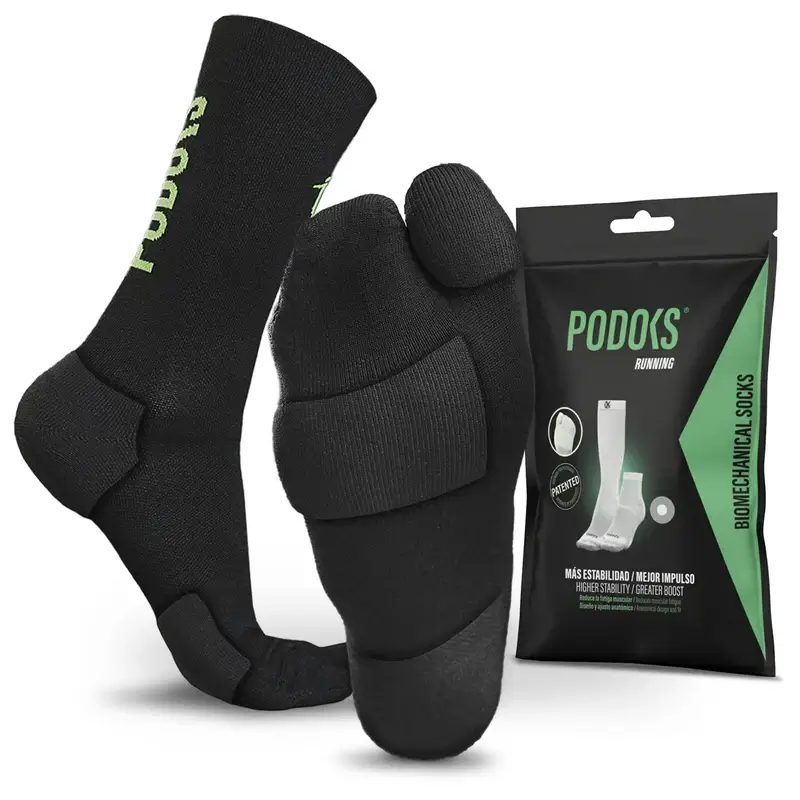 Podoks Calcetines Running Alto H5 Negro