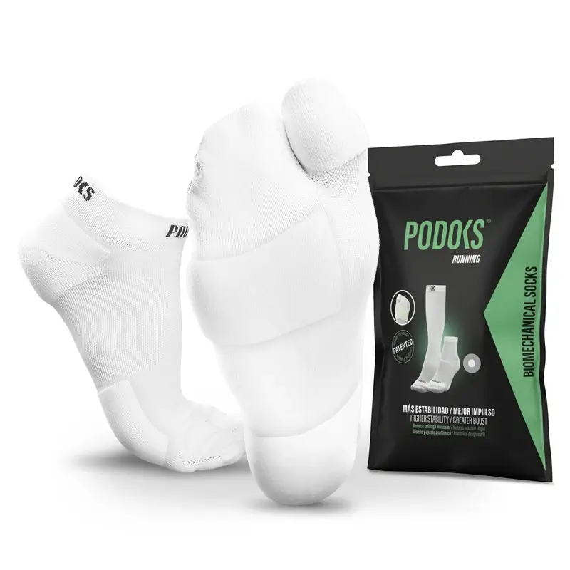Podoks Calcetines Running Tobillero H2 Blanco