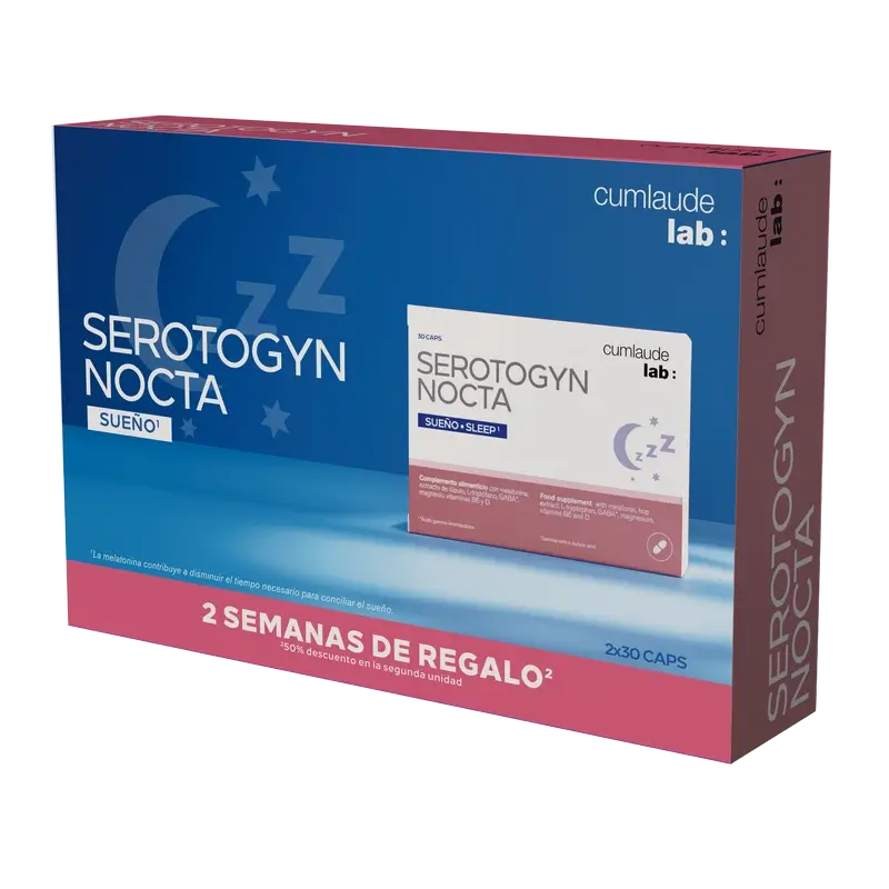 Cumlaude Lab Duplo Serotogyn Nocta 2A Ud 50%, 30 cáps + 30 cáps