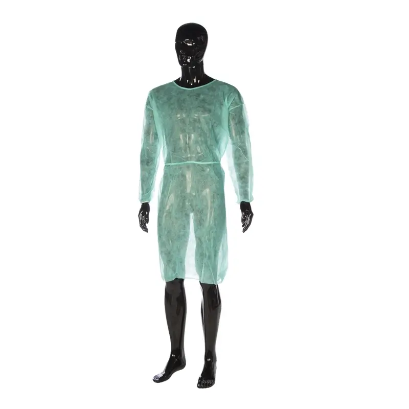 Cuatrogasa Bata De Cirujano De Polipropileno Verde, 10 unidades