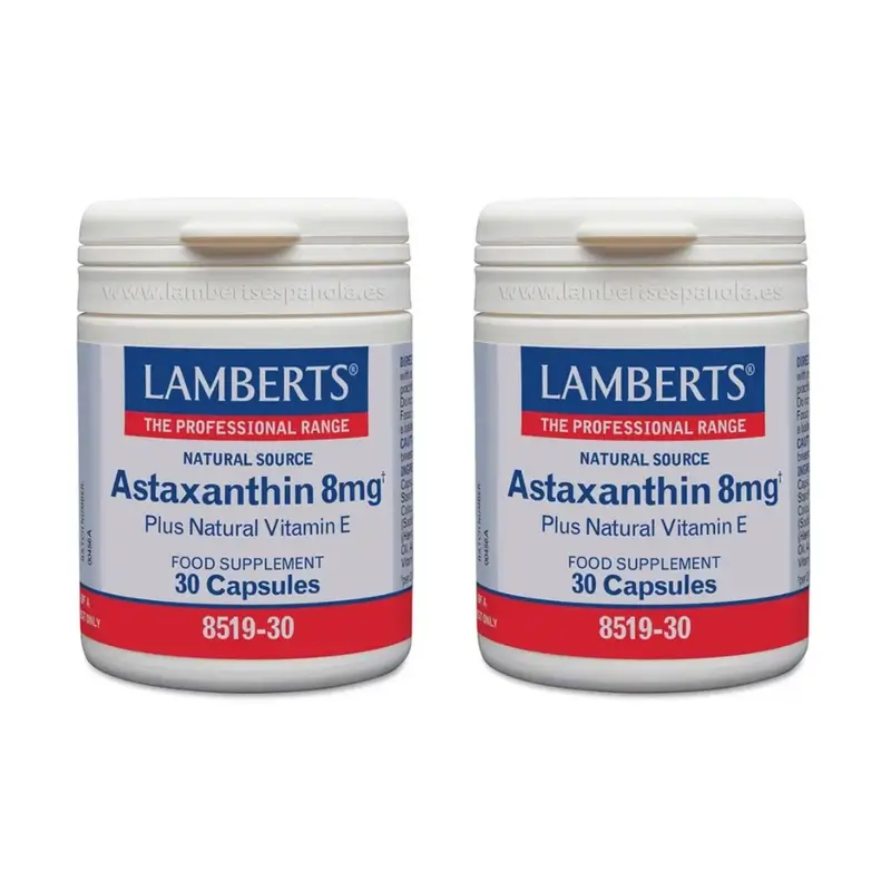 Lamberts Astaxantina Con Vitamina E , 2X30 Cápsulas