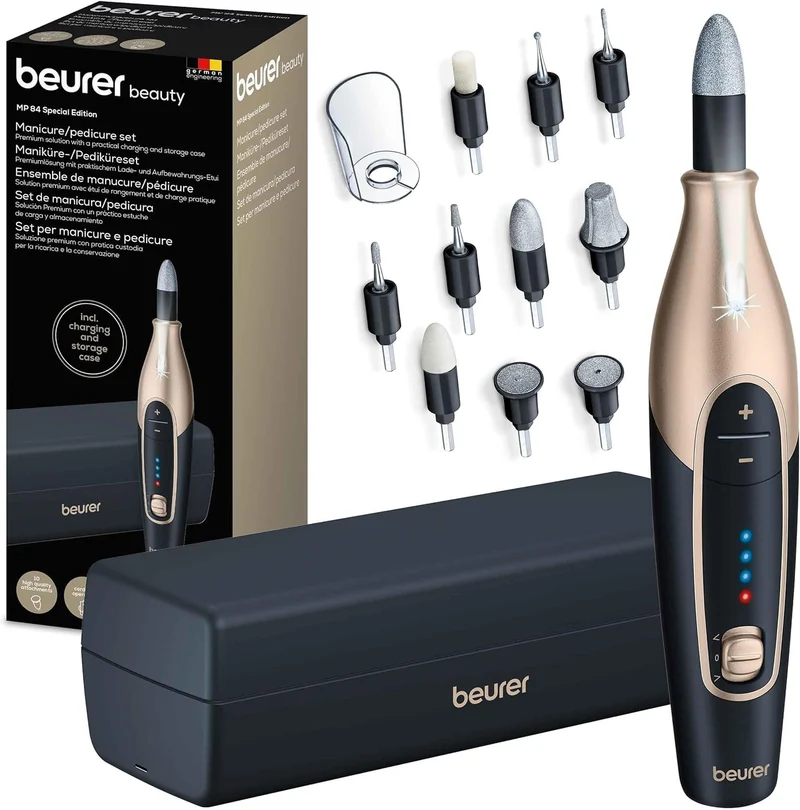 Set De Manicura Y Pedicura Recargable Beurer Mp 84