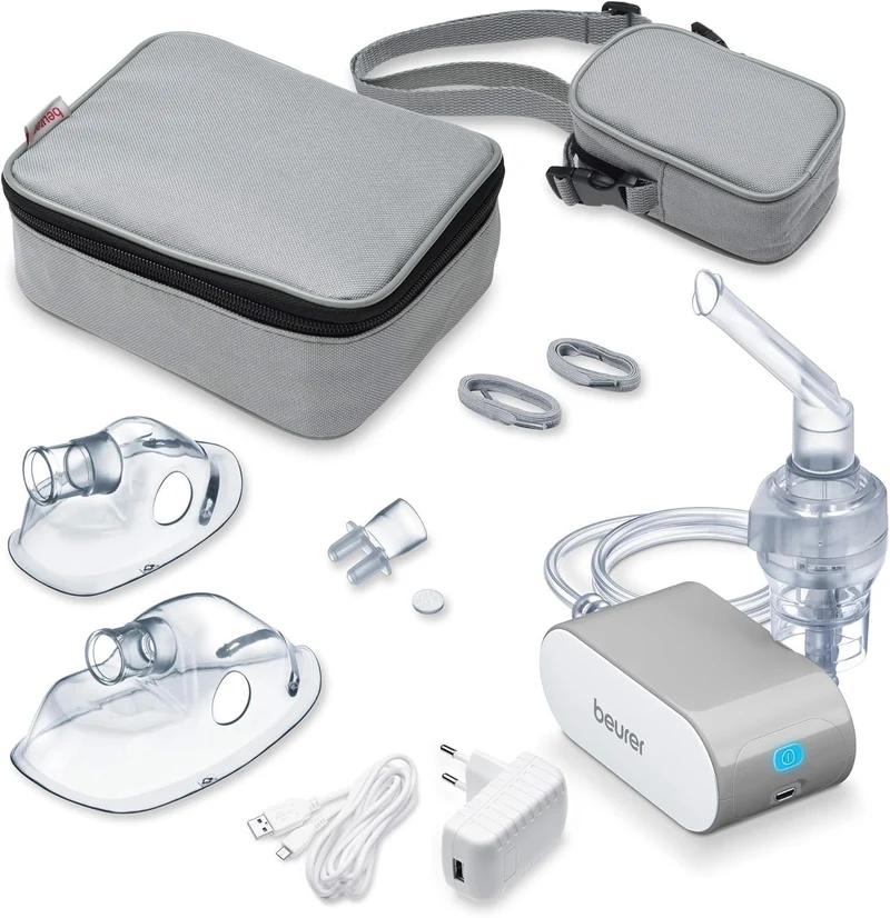 Nebulizador Inhalador A Pistón Portátil Compacto Beurer Ih 58 Gris Oscuro