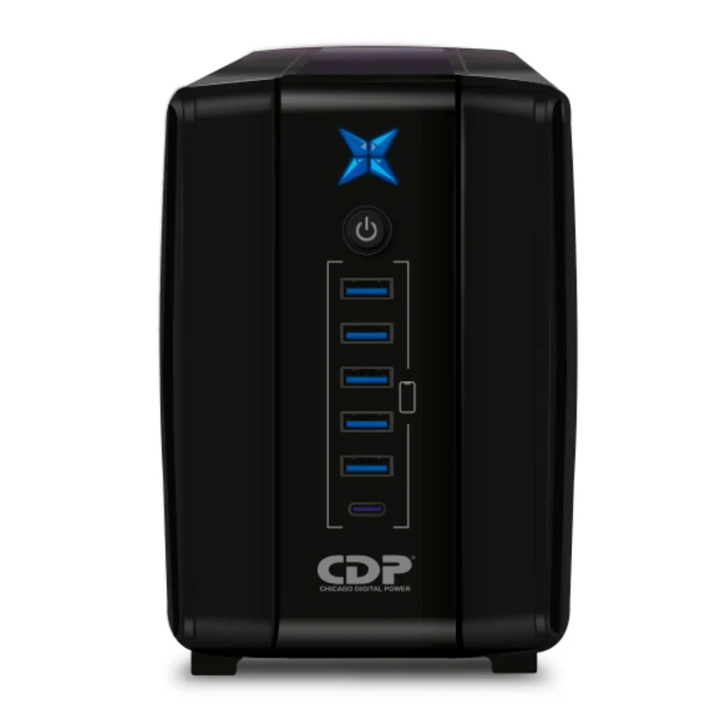 CDP UPS Regulador R-UPR1008 1000VA/500W 8 salidas