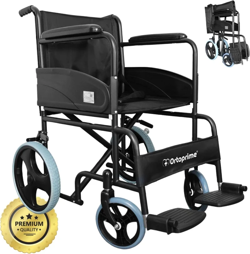 Silla de Ruedas Plegable Ligera Ortopédica