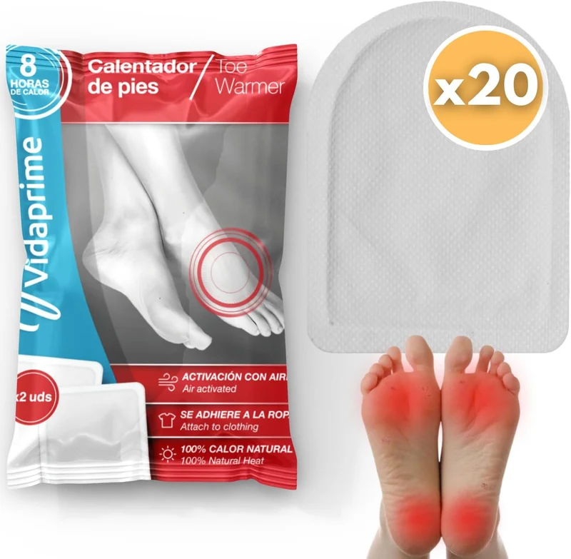Parches Calor Pies Térmicos Instantáneos | Pack x20 Uds
