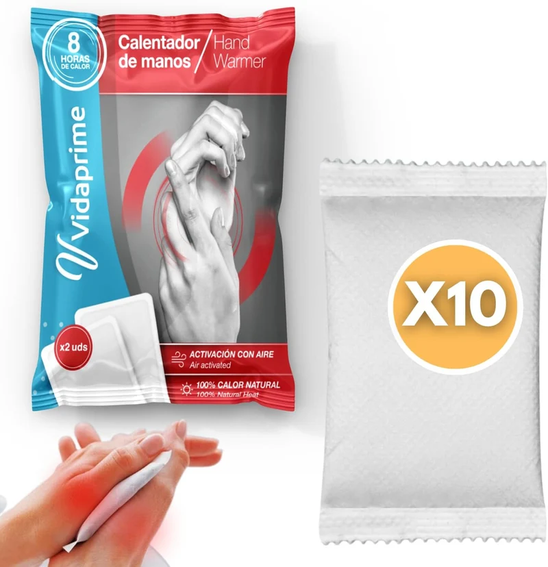 Parches Calienta Manos Térmicos Instantáneos | Pack x10 Uds