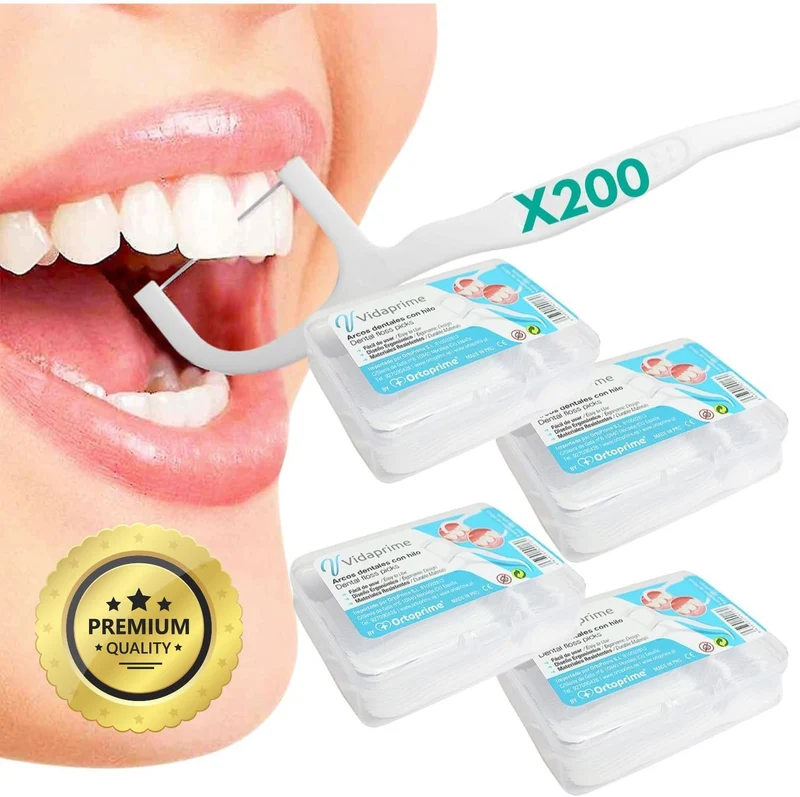Arcos Dentales con Mango Hilo Dental Pack 200