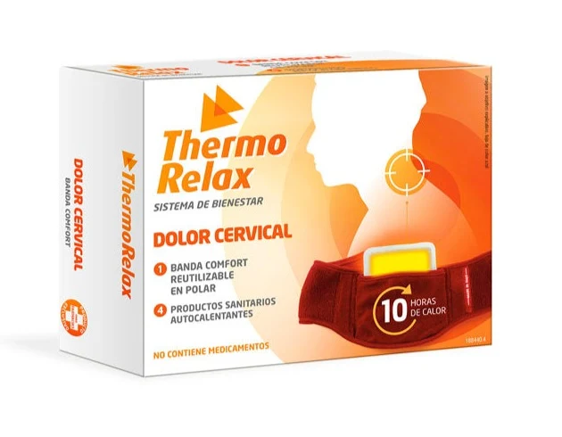 Banda Térmica para Dolor Cervical + 4 Parches Calor