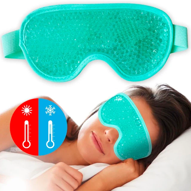 Antifaz de Gel Frío y Calor con Cinta Ajustable para los Ojos