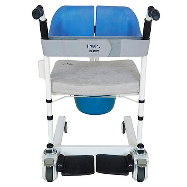 Silla de ruedas Ducha Transferencias y WC con Cubeta Extraíble