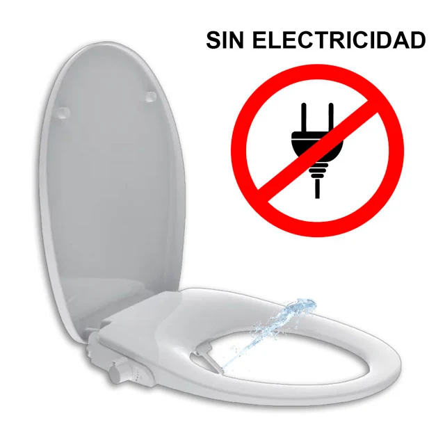 Tapa Inodoro Bidet Incorporado Doble Ducha | Sin Electricidad