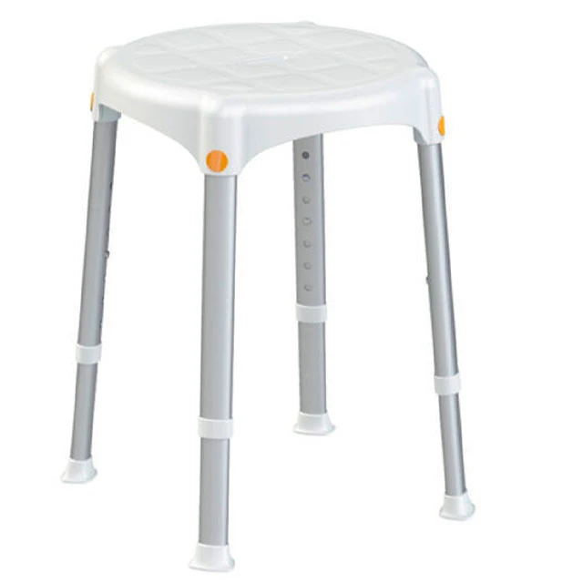 Taburete Ducha Redondo Regulable en Altura | Desmontable