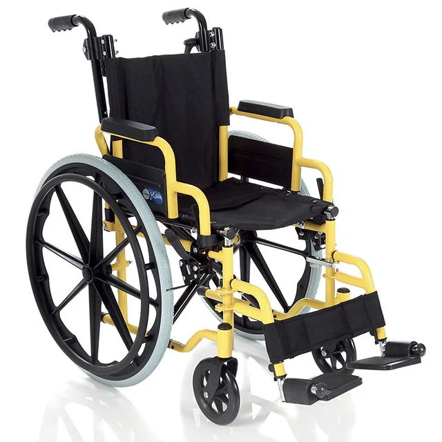 Silla de Ruedas para Niños Plegable con Correa para Talón