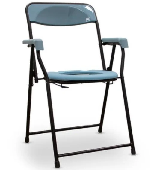 Silla WC Sanitaria Luxury con Reposabrazos Plegable