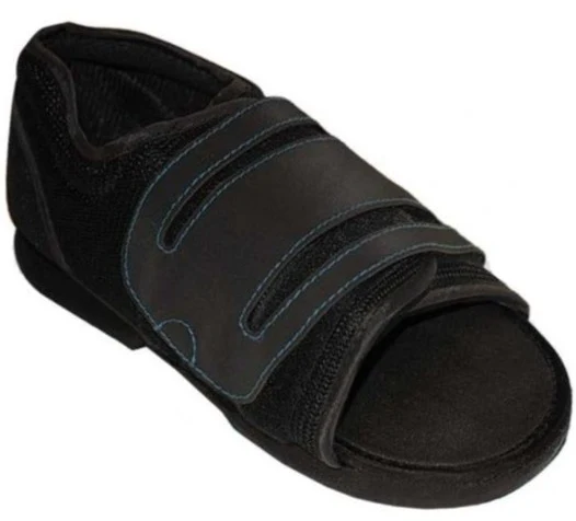 Zapato Post Quirúrgico Abierto | Suela Plana Cierre de Velcro