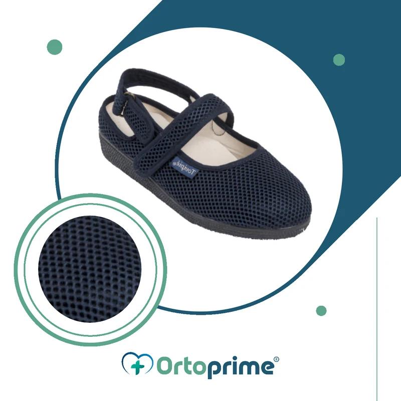 Zapatillas con Talón Descubierto y Cierre de Velcro | Dos Colores