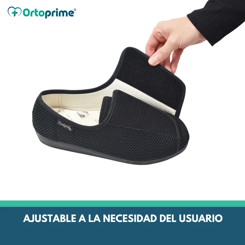 Zapato Velcro Exclusivo para Pies Anchos Confort
