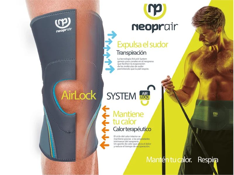Rodillera de Neopreno | Sistema Air Lock