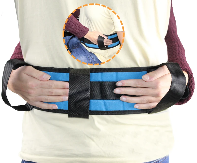 Cinturón de Transferencia para Adultos | Eslinga Lumbar de Ayuda Incorporación