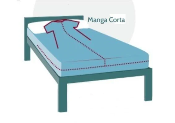 Sábana de Sujeción Ajustable Manga Corta | Con Cremallera
