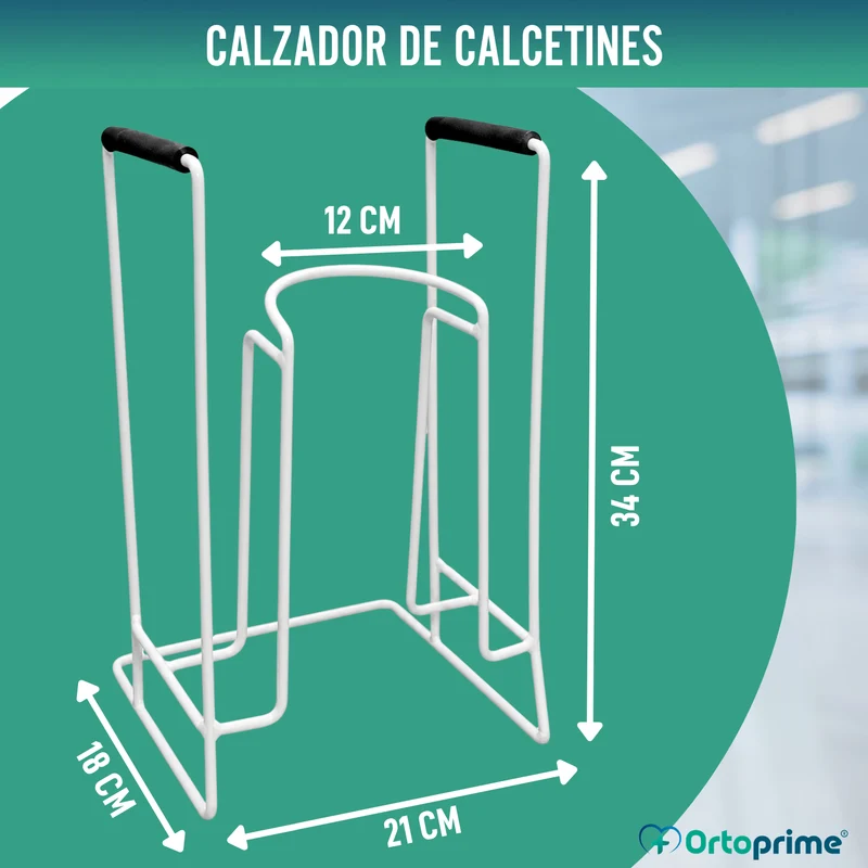 Calzador para Medias de Compresión y Calcetines | Con Base