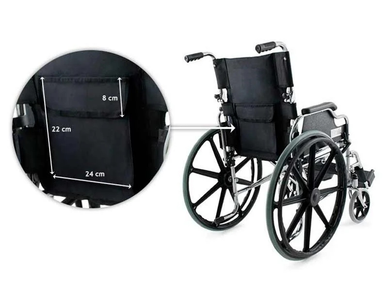 Silla de Ruedas Plegable Acero Cromado | PlusLife